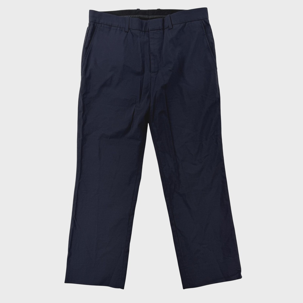 Theory Marlo New Tailor Dress Pants Mens 31x25 Blue Slim Wool Stretch Office